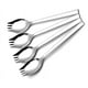 thumbnail image 1 of Sporks Juego de 4 tenedores de acero inoxidable 18/10 de 1,6 pulgadas de ancho para uso diario, utensilios para acampar con mochila, juego de cubiertos resistentes para ensalada de espagueti y, 1 of 8