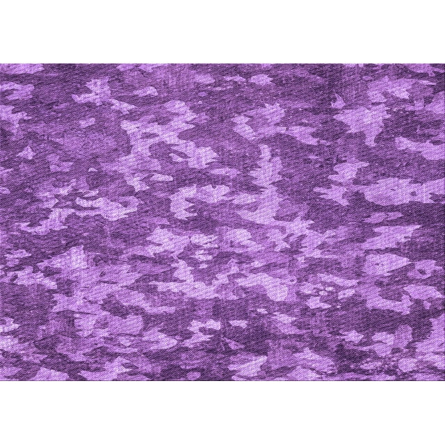 Ahgly Tapis Rectangulaire Lavable en Machine Intérieur Transitionnel Heliotrope Violet, 5 Pieds x 7 Pieds