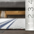 thumbnail image 2 of nuLOOM Ivey Modern Striped Indoor/Outdoor Fringe Area Rug, 4' x 6', Ivey Blue Grey, 2 of 6