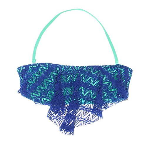 cobalt blue bandeau bikini