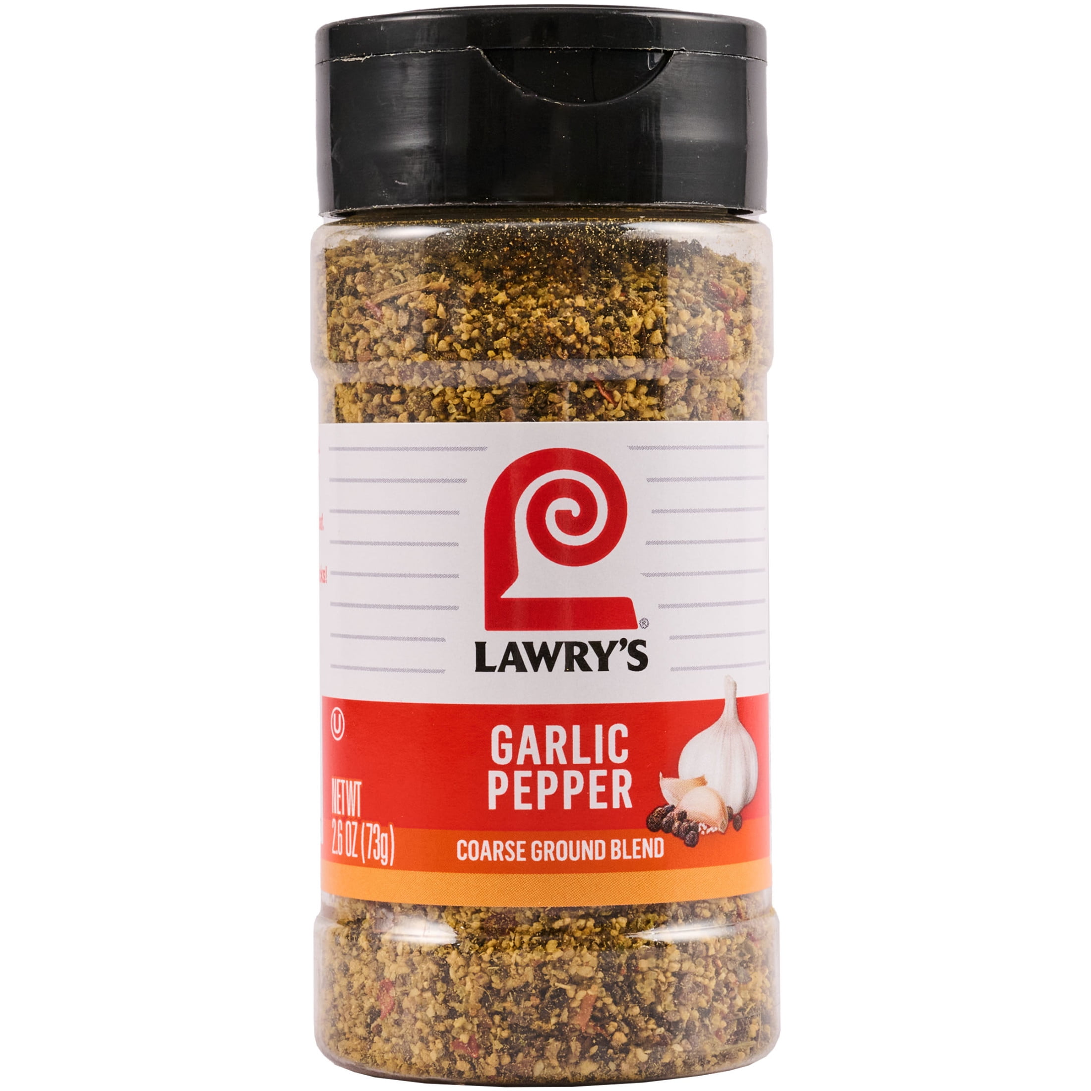(3 pack) Lawry's Kosher Garlic Pepper, 2.6 oz Bottle
