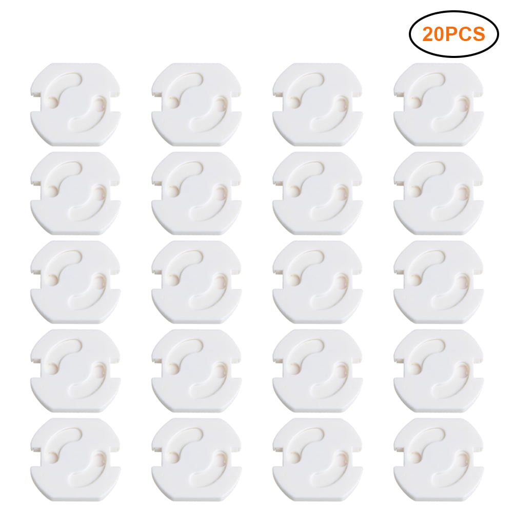20x White Power Socket Outlet Plug Protective Cover Baby Child Safety Protector 