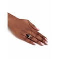 thumbnail image 4 of PalmBeach Jewelry .16 TCW Genuine Onyx and Cubic Zirconia Ring Marquise Ring 18k Gold-Plated, 4 of 6