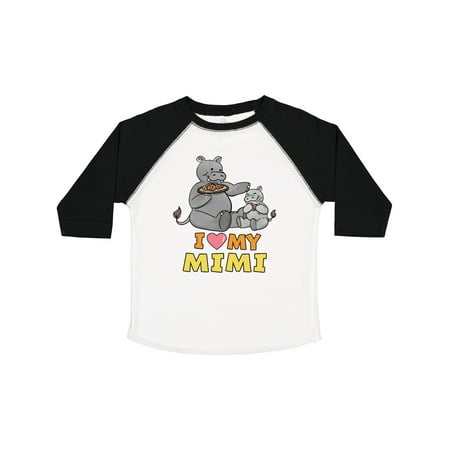

Inktastic I Love My Mimi Hippos Gift Toddler Boy or Toddler Girl T-Shirt
