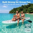 thumbnail image 2 of SereneLife Thunder Wave SUP - 10 Foot Inflatable Stand Up Water Paddle Board, Leash, Paddle, Pump & Bag - Green, 2 of 8