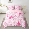 thumbnail image 3 of Homewish Girly Pink Boot Hat Twin Bedding Sets 7-Piece, Tribal Sheep Skeleton Bedding Comforter Set, Rustic Farmhouse Reversible Sheet Sets, Breathable Home Decor, 3 of 8