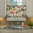 thumbnail image 4 of Mushrooms Kitchen Curtains 24 Inch Length Blackout Thermal Insulating Tier Curtains with Rod Pockets Short Curtains Home for Living Room/Bedroom Home Decor, 4 of 7