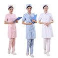 thumbnail image 4 of Traje de cuello blanco, bata de manga larga, ropa de invierno, manga corta, ropa de trabajo para enfermeras de laboratorio y farmacia, ropa de aislamiento ajustada, 4 of 4