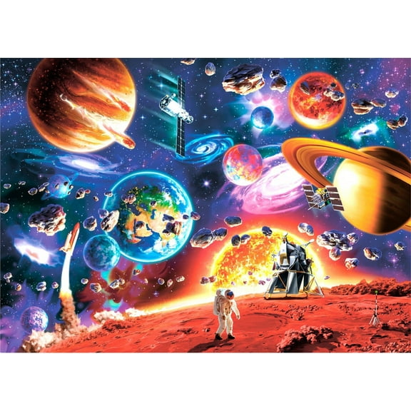 Final Frontier Panel 36" Cotton Fabric