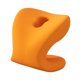 thumbnail image 2 of Soporte para el cuello para reposacabezas de silla de oficina, transpirable, se adapta a la mayoría de las sillas de oficina. Piel. Naranja, 2 of 9