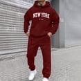 thumbnail image 2 of Dovford Men's Tracksuit 2 Pieces Set Long Sleeve Hoodie Sweatsuit Pullover Athletic Jogging Suits Casual Outfit with Pockets, 2 of 7