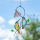 thumbnail image 5 of Jardín Colgante Forma de pájaro Decoración de metal Colgante Adorno para el hogar al aire libre con percha, Verde Eigraketly HA003700-02B, 5 of 6