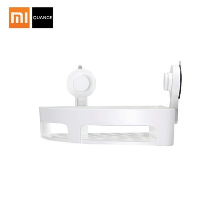 Wrought Iron Bathroom Xiaomi Quange Bathroom Accessories Punch Free Corner Bathroom Shelf Bathroom Fixtures Wrought Iron Storage Rack Kitchen Tripod Wall Shelf ()