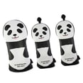 thumbnail image 2 of Almencla 3pcs Golf Headcover Driver Club, Headcover Golf Putter Panda Pattern Number Tag,, 2 of 8