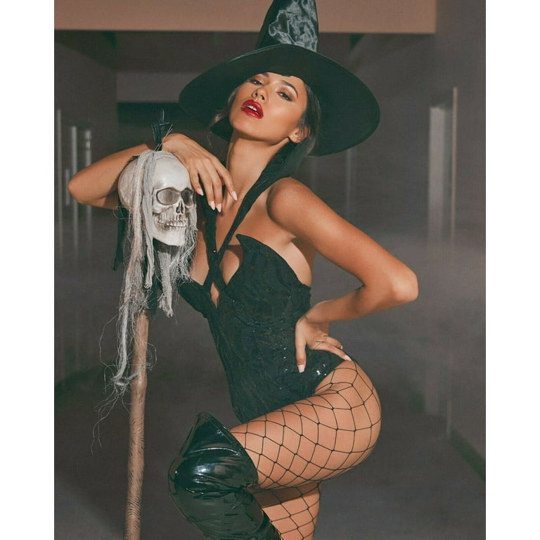 sexy black witch dress Roma Sexy Black Witch with an Evil Spell Corset Deluxe Costume 4910  Kali  Kouture Boutique