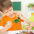 thumbnail image 2 of Blank Wind Chime Kids DIY Bell Children Craft Wooden Dinosaur Household Plastic, 2 of 6