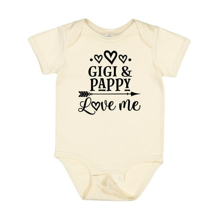 

Inktastic Gigi and Pappy Love Me Gift Baby Girl Bodysuit