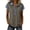 Dark Gray(Womens T Shirts), variant on No Boundarie Womens Tops Color Block Tees V Neck Henley T-Shirt with Buttons, Casual Short Sleeve Collared Blouse