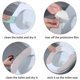 thumbnail image 3 of Rewera - Funda de asiento de inodoro adhesiva para baño, 4 cojines de invierno lavables y reutilizables, 3 of 5