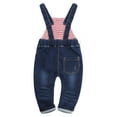 thumbnail image 2 of KIDSCOOL SPACE Baby & Little Boys/girls Water Washed Ripped Soft Denim Overalls, 2 of 7