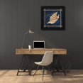 thumbnail image 3 of Cindy Jacobs 15x15 Black Modern Wood Framed Wall Art Titled - Seashell on Navy V, 3 of 6