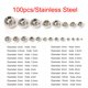 thumbnail image 4 of 100 piezas/3/4/5/6/8/10mm de acero inoxidable plata espaciador suelta perlas bola con agujero grande 1,2-5mm para pulseras del encanto de la joyería, 4 of 4