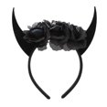 thumbnail image 1 of Diadema de cuerno de buey para cosplay, diadema de cuerno de Halloween con cabeza de calavera, 1 of 6