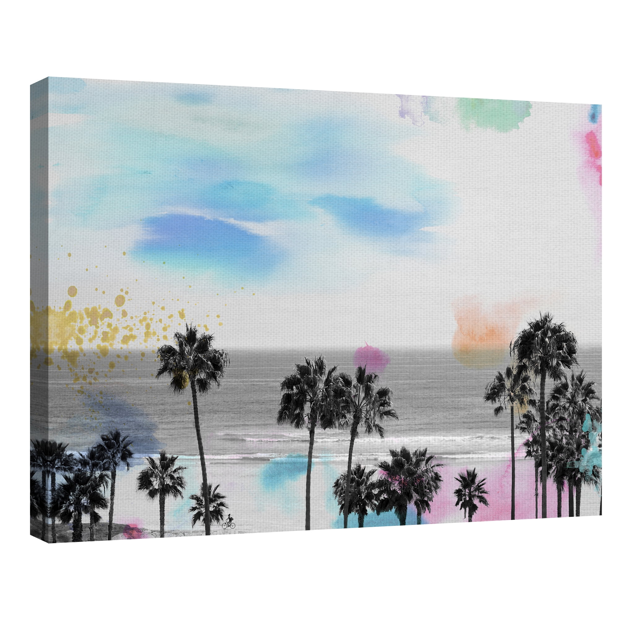 Wanderlust by Chuck Brody Colorful Palm Tree Photo Canvas Art