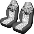 thumbnail image 5 of Uourmeti Dragonfly Leopard Car Seat Covers 3 PCS, Car Seat Covers Full Set Polyester Breathable Easy Installation for Truck Sedans SUV, 5 of 10