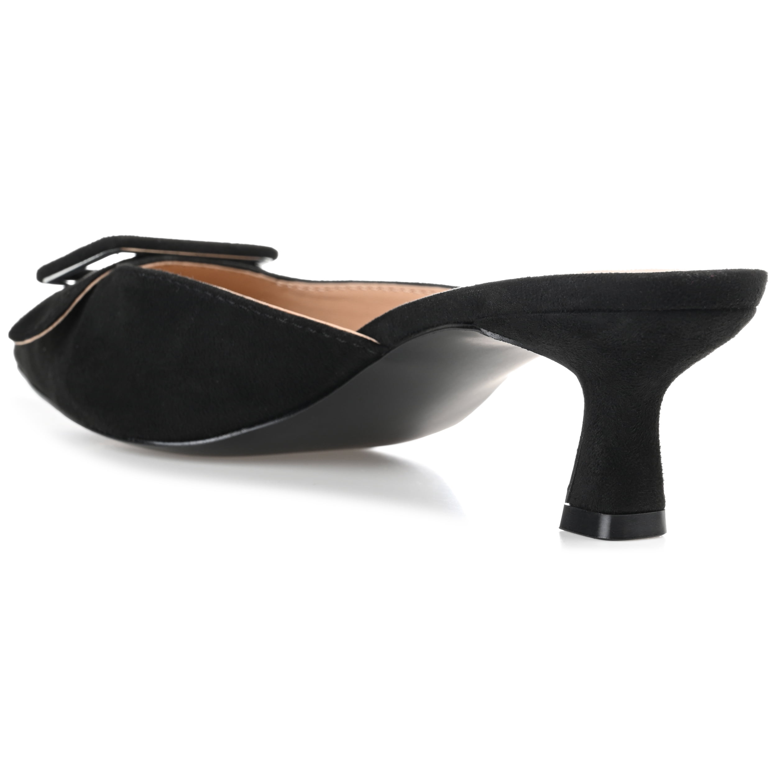 Journee Womens Vianna Kitten Heel Mules Pointed Toe Pumps, Widths Available