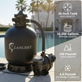 thumbnail image 4 of LANCHEZ 16" 1.5HP Sand Filter Pump System 4900GPH 7-Way Valve with Timer for Above Ground Pools, 4 of 6