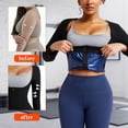 thumbnail image 5 of MISS COCOLI Sweat Vest for Women Belly Waist Trainer Sauna Suit Workout Fajas Long Sleeve with Zipper Body Shaper, 5 of 9