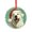 Pattern, variant on Glass Christmas Ornament Happy Great Pyrenees Dog Wearing A Red Santa Hat Round Glass Hanging Ornament Dog in Santa Hat Snowflake Holiday Decor And Xmas Gifts Ideas