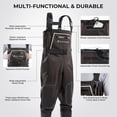 thumbnail image 5 of Calamus WaveWalker Fishing Waders for Men & Women, 100% Waterproof PVC Waders with Slip-Resistant Boots, Tear-Resistant Nylon, 5 of 8