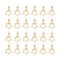 thumbnail image 1 of 48Pcs Alloy Key Holder Waist Hanging Key Holder Exquisite Star Shaped Car Business Keychain Metal Keyring without Case(Golden), 1 of 6