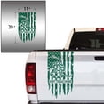 thumbnail image 2 of Dont Tread On Me Gadsden Flag Distressed American USA US Flag Truck Tailgate Vinyl Decal Compatible with most Pickup Trucks 1776 Betsy Ross Flag Decal (11" x 20", Forest Green), 2 of 8