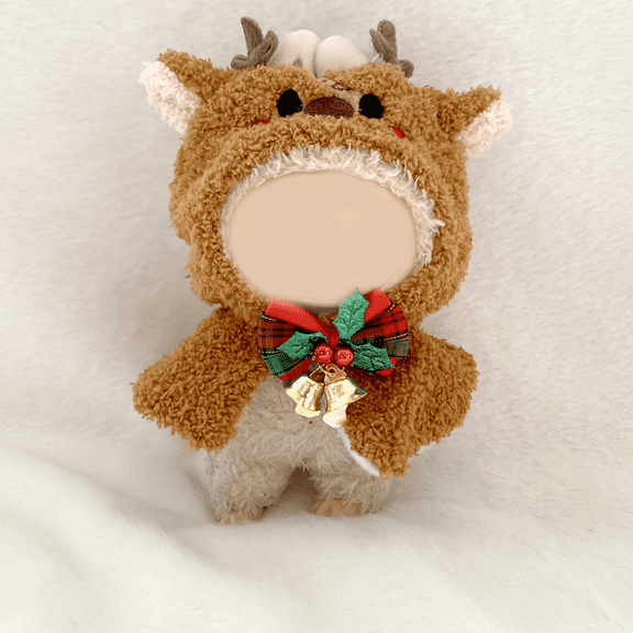 Christmas Doll Clothes, Christmas Reindeer Outfit for Lbubu Dolls, Cute Reindeer Clothes for Lbubu Dolls
