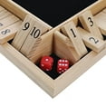 thumbnail image 6 of WE Games 4 Player Shut The Box Dice Game - Walnut Stained Wood - 14 In., 6 of 8