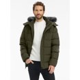 thumbnail image 2 of Wantdo Men's Coat Waterproof Winter Coat Heavyweight Winter Jacket with Hood Army Green XL, 2 of 8