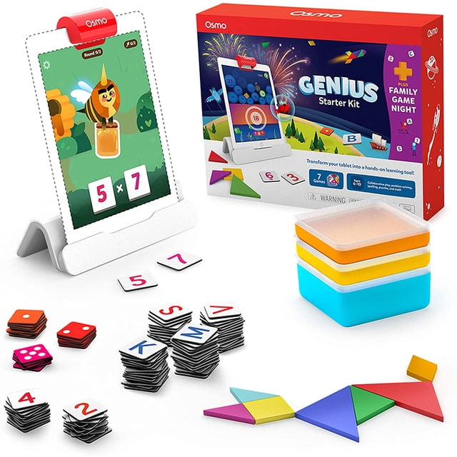 Kit Family Game Night para iPad Osmo 901-00031 Juegos Educativos Base Incluida Aprendizaje Matemáticas Ortografía Multicolor Unisex Osmo 901-00031