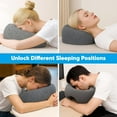 thumbnail image 7 of WarmHaven Massage Headrest for Bed, Ergonomic Memory Foam Massage Pillow, Face Down Pillow for Massage & Sleep, Breathable Face Pillow for Spa, Napping & Skincare, Relieves Neck Pain & Wrinkles, Grey, 7 of 7