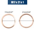 thumbnail image 3 of 17mm Inner Dia Copper Washers Car Engine Sealing Gaskets Plate Rings 20pcs, 3 of 5