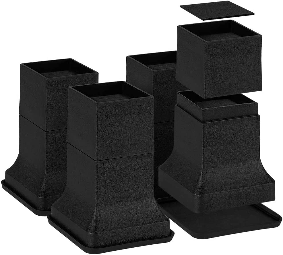 Ejoyous Lot De 4 Rehausseurs De Meubles, Rehausseurs De Lit, Rehausseurs De Meubles, Rehausseurs