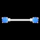 thumbnail image 2 of Piercing corporal de acero quirúrgico, joyería, anillo para pezón, barra de ópalo, escudo (azul), 1 ud., 2 of 2