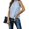 thumbnail image 2 of Womens Tops Halter Sleeveless Lace Hollow Out Tank Tops T-Shirt Blouse, 2 of 8