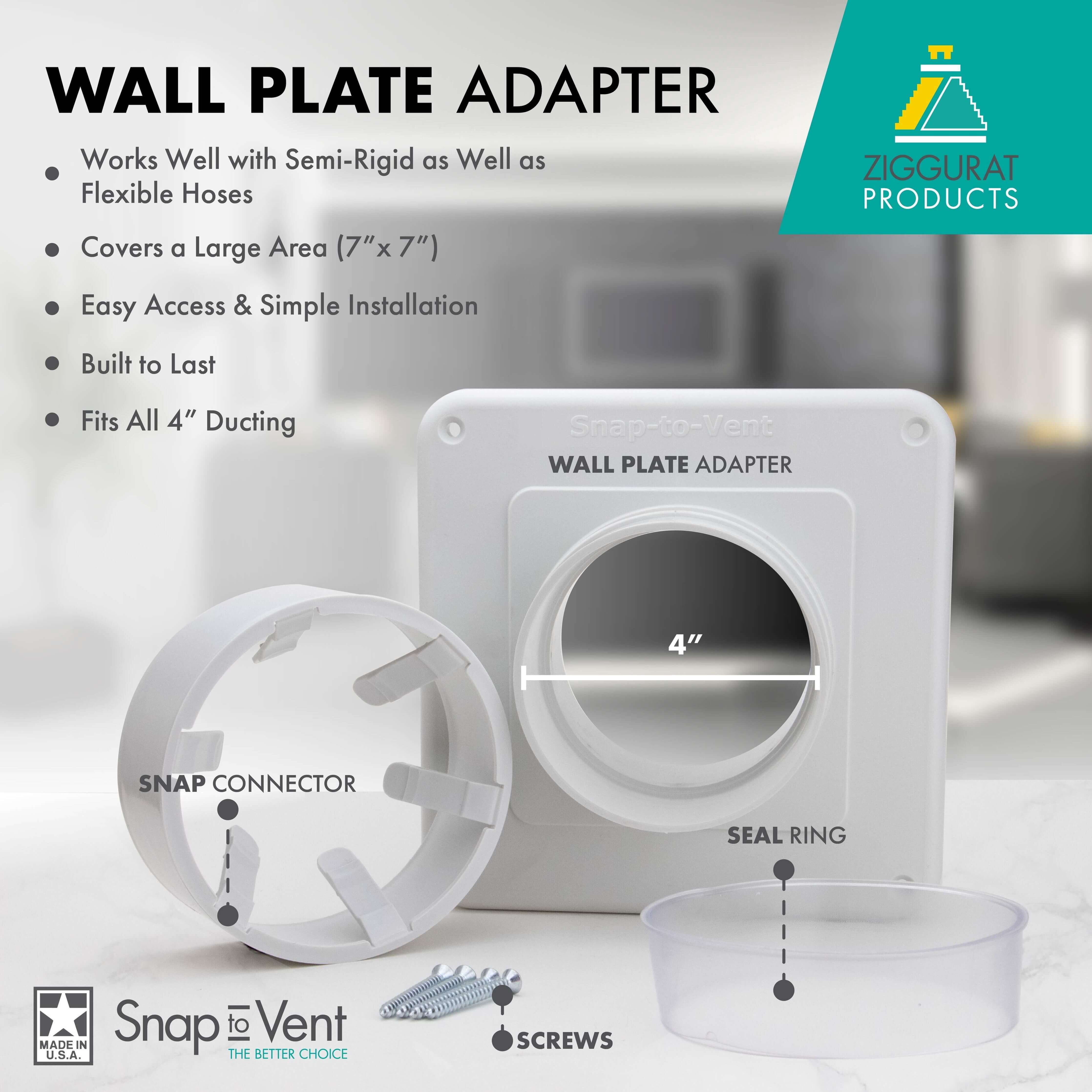 Snap To Vent Wall Plate Adapter | STV-WPA - Walmart.com