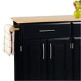 thumbnail image 2 of Bowery Hill Kitchen Cart in Black, 2 of 3