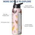 thumbnail image 3 of 40oz Cute Chicken Water Bottle with Handle and Flip Straw, Rooster Sports Stainless Steel Insulated Cup, Travel Coffee Mug Tumbler, Birthday Thanksgiving Day Chritmas Gifts for Women Animal Lovers, 3 of 6