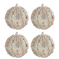 thumbnail image 1 of 4 Uds. Adornos de bolas de Navidad de 8cm adornos de espuma con purpurina decoraciones navideñas bolas de árbol, 1 of 5