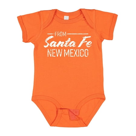 

Inktastic From Santa Fe New Mexico in White Distressed Text Boys or Girls Baby Bodysuit